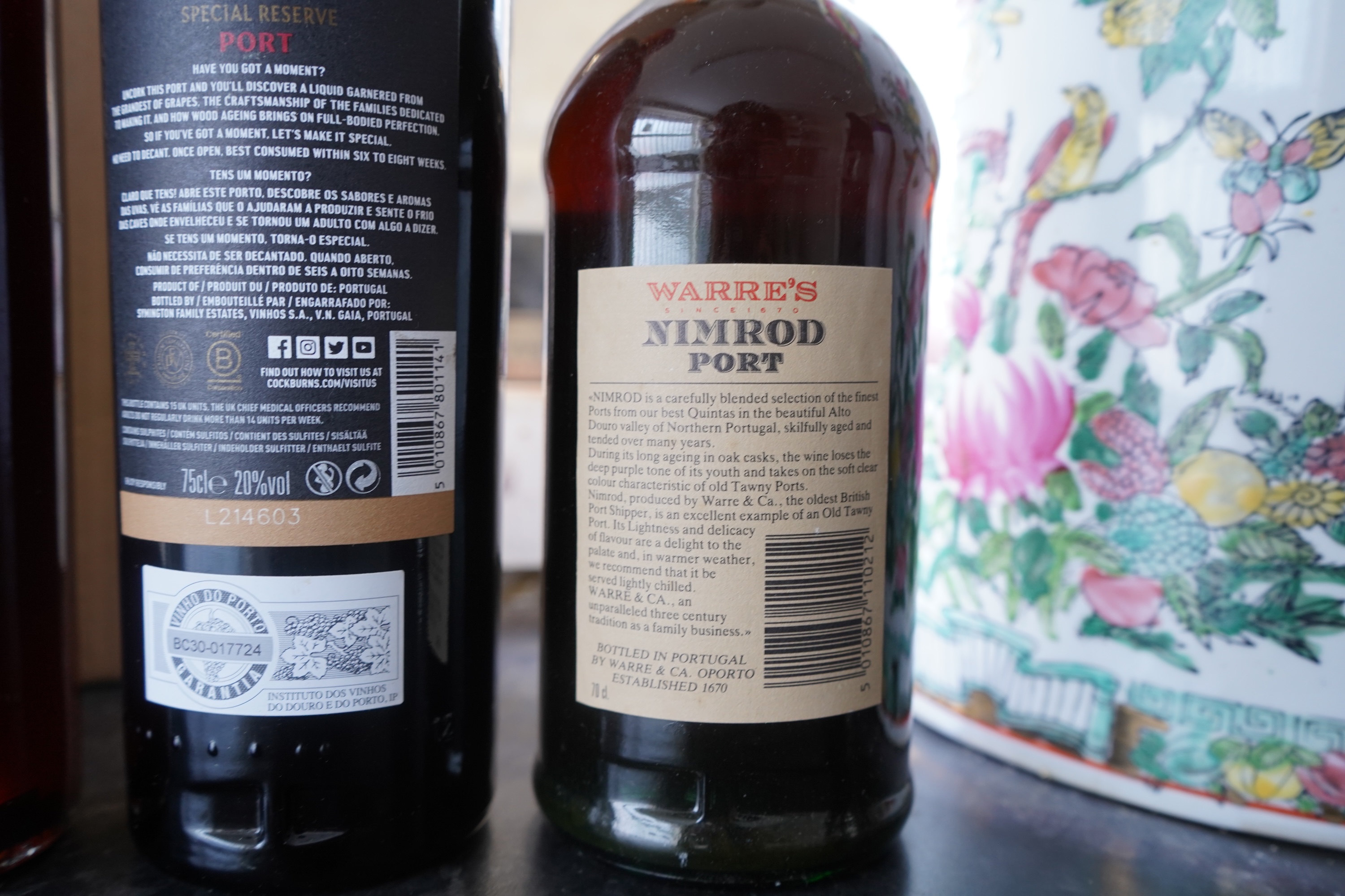 Eight bottles of champagne, port and rum to include Mumm, Laurent Perrier and Warres
